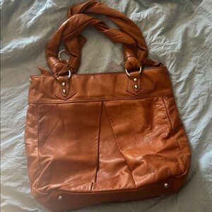 Ellington Rich Brown Leather Shoulder Bag